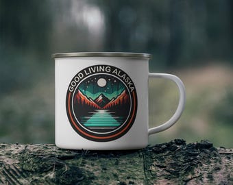 Good Living Alaska Enamel Camping Mug