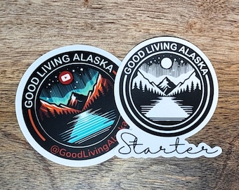 Good Living Alaska Vinyl Sourdough Starter Label