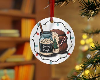 Dashing Through The Dough, Metal Sourdough Ornament