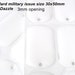 50 Dogtag seals, 30x50mm standard military size dog tag clear epoxy stickers domed covers for ID, personalized pendants, clear dogtag cover