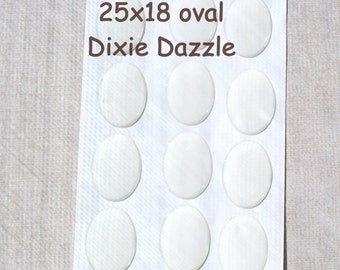 50 25x18 oval resin dots, medium size oval cabochon, jewelry seal, 18x25 oval epoxy stickers for cameos, resin cabochon for photo jewelry