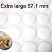 5 Extra large 57.1 mm epoxy stickers for mirrors, badges, pill boxes. Self adhesive stickers for jewelry, journaling and crafting