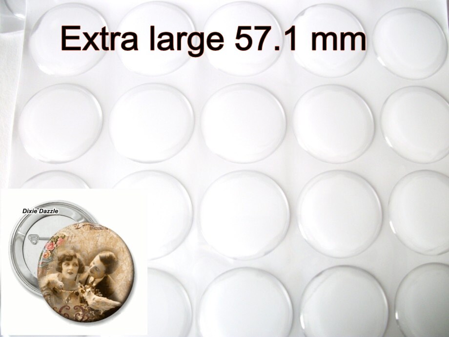 Mirror supplies 20 Extra large 57.1 mm epoxy stickers for Etsy