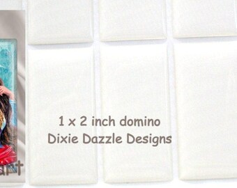 Epoxy stickers 100 domino size 25x50mm (approx 1x2 inchess) Epoxy Resin Stickers, rectangle epoxy seal, Easy peel and Stick