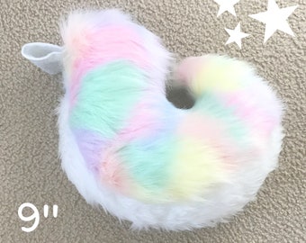 ON HOLD! Pastel Rainbow Mini Curled Husky Fursuit Tail