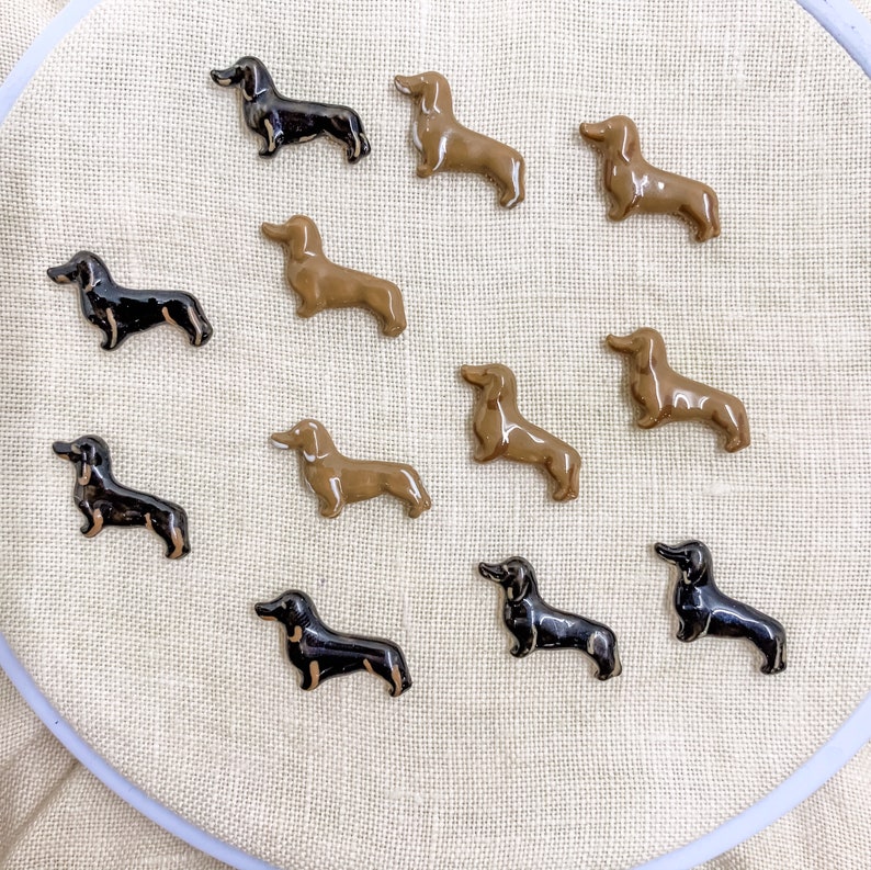 Little Dachshund Tail Tucker Doxie Stitch Marker Tail | Etsy