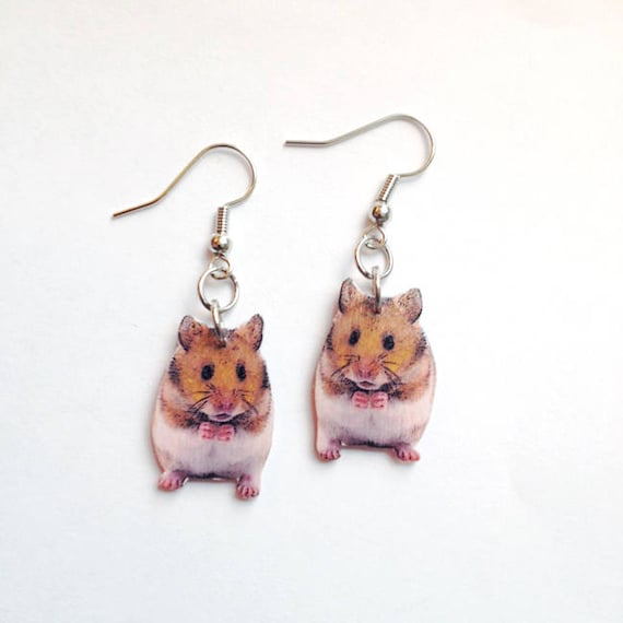 hamster earrings