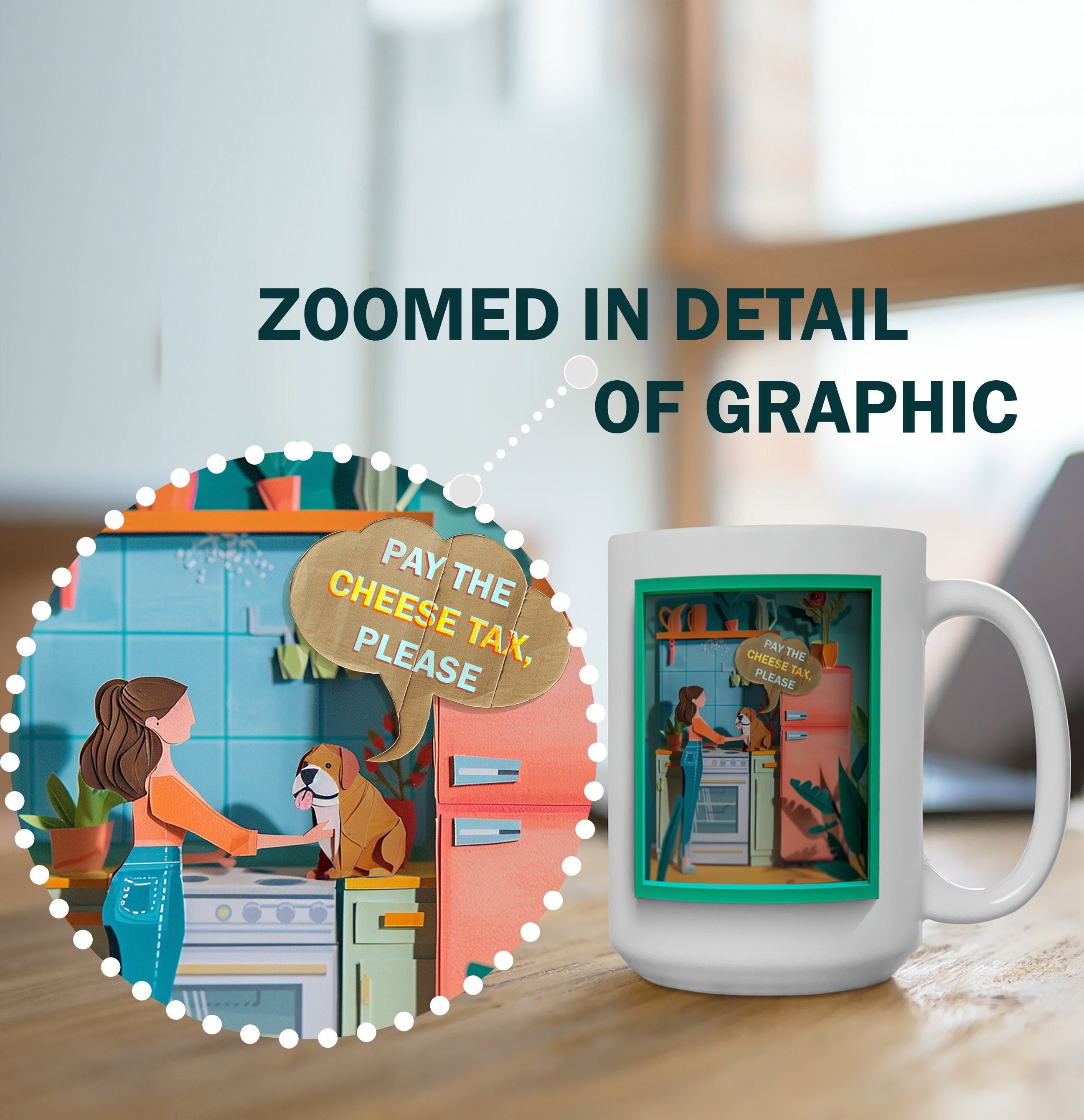 English Bulldog Gift Pay the Cheese Tax Bulldog Mom Coffee Mug Bull Dog