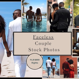 Melanin Couple Faceless Stock Photos & Videos: PLR Reels Bundle