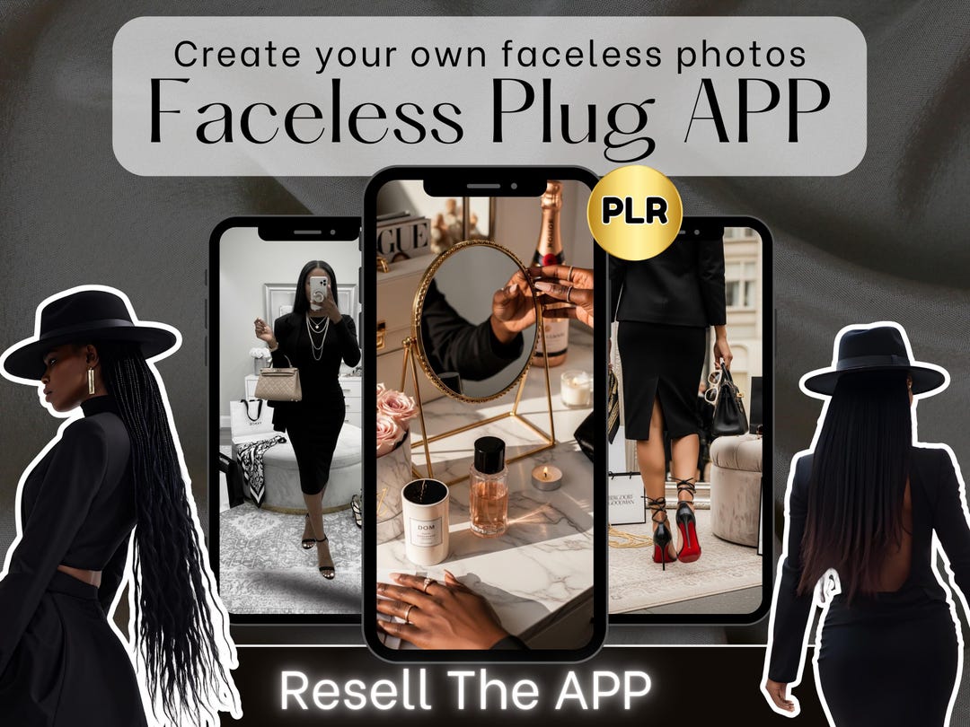 Facebook Photo Face Less Faceless Photo AI App | PLR Resell Rights (digital Download) - Etsy