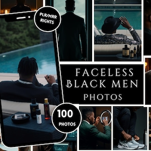 Melanin Faceless Stock Photos - Black Men Boss Lifestyle & Dark Aesthetic Photography, African American Stock Images, MRR