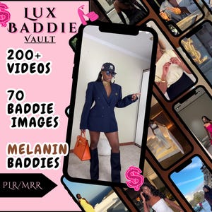 Photos et bobines de Luxe Baddie : Black Girl Magic, licence PLR MRR (téléchargement numérique)