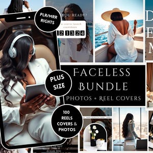 Grote maten zwarte vrouwen anonieme foto's en rolomslagen (100 MRR-sjablonen)