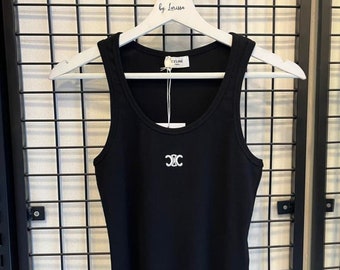 Women Luxury Black Long TankTop Sleeveless