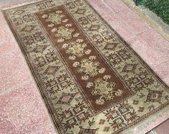 3x6 Vintage Turkish Oushak Rug