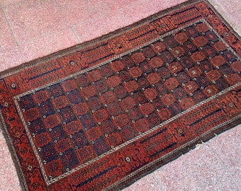 3x6 Antique Persian Baluch Rug
