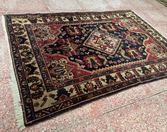 Oriental Rug 3x5 Antique Persian Wool Small Rug