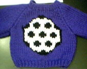 Handmade Sports Soccer Ball Sweater for 17-18 inch Build A Bear
