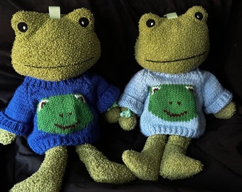 Handmade Frog Sweater for 17-18 inch Build A Bear