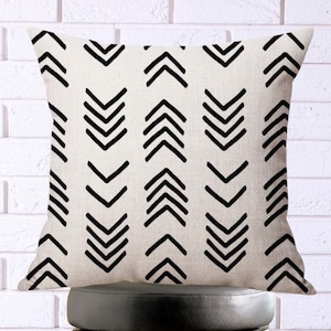 African Tribal Culture Pillow Cover 18x18, Black Art Pillow Cover, African Pillow Cushion, , Afrocentric Home Decor