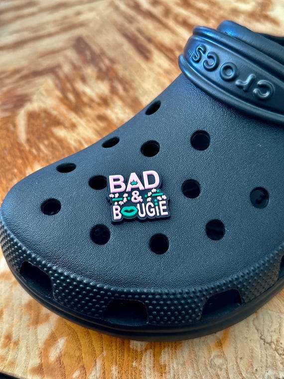 Bad Bougie Shoe Charm, African American BLM Shoe Charms, Black