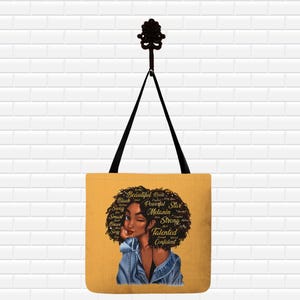 Black Queen Tote Bag, Afro Tote Bag Purse,African American Gifts, Afrocentric Tote Bag, Gift for her, Gift for Mom, Gift for Girlfriend
