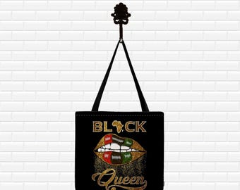Black Queen Tote Bag, Afro Tote Bag Purse, African American Gifts, Afrocentric Tote Bag, Gift for her, Gift for Mom, Gift for Girlfriend
