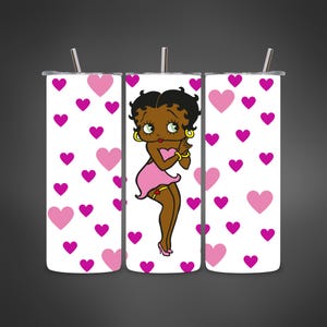 Black Betty Boop Tumbler, Black Betty Boop Coffee Cup, African American Betty Boop, Betty Boop gift, African America Gift, Black History