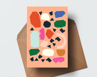 Shapes - RADICAL Greeting Card (blank)