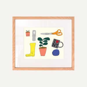 Things - Giclee Fine Art Print based on an original illustration (A4/A3)