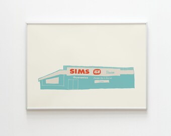 Sims IGA Supermarket, Footscray - Editioned Fine Art Giclee Print