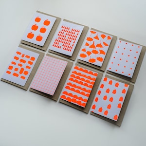 Tarjetas de felicitación serigrafiadas