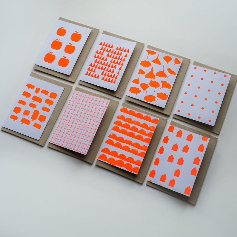 Screen Printed Greeting Cards - Etsy