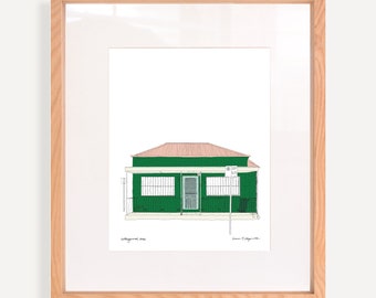 Collingwood House - Giclee Art Print based on an original illustration of Melbourne House (A4/A3)