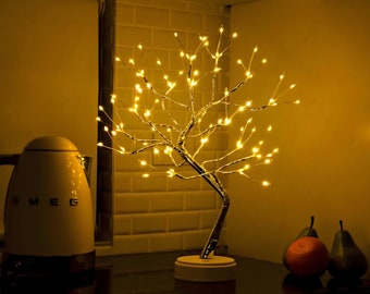 Tree lamp, USB LED lights, modern lamp, string lights, luminous decoration, calm atmosphere, bedroom and living room, soft light