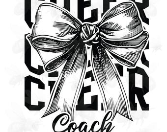 Cheer Coach PNG SVG, Cheer Coach PNG, Cheer Bow Svg, Cheer Bow Png, Cheer Era Svg, Cheer Svg, Cheer Mom Era Svg Cheerleader Svg Retro