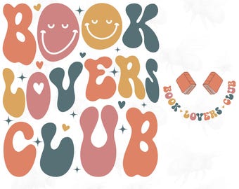 Book Lovers Club Png, Design rétro de club de lecture, club de lecture Png, Clipart Png d'amateur de livres mignon, Svg livresque, rat de bibliothèque Svg
