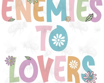 Enemies to Lovers Book Club PNG SVG, Bookish Girlie Villain Lover, Reading Bookish, Book Lover Png, Romance Reader Design Png, Romantasy