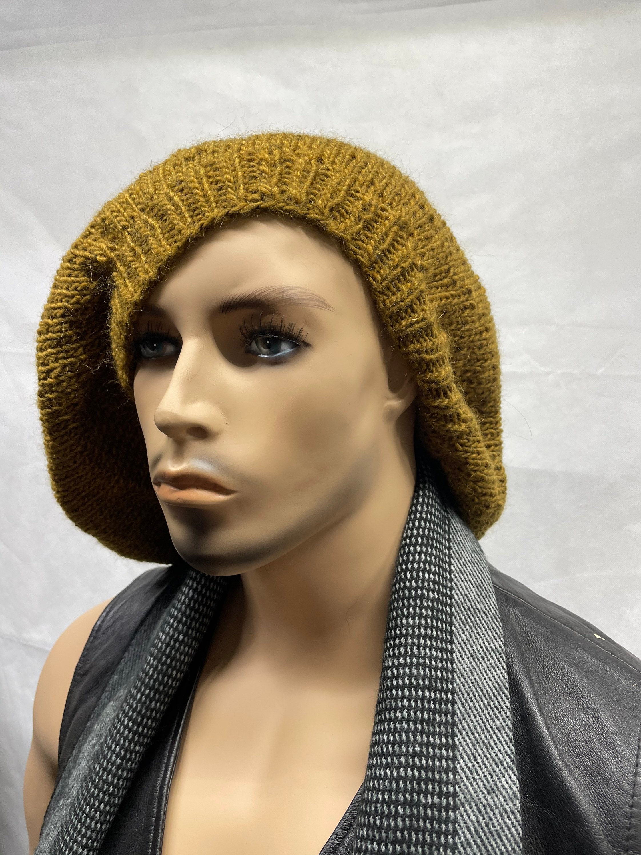 Knit Slouchy Beanie, Knit L/XL Slouchy Beanie, L/XL Hat