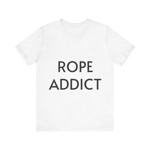 Koszulka Rope Addict z krótkim rękawem typu unisex (dla miłośników bondage)