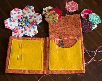 Hand sewn Needle Book