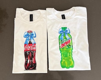 T-shirt personnalisé bouteille de soda