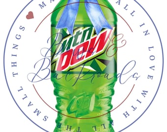 Bouteille et noeud Mtn Dew