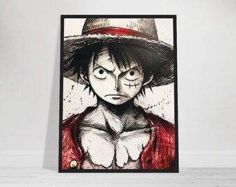 One Piece Anime Poster, one piece manga wallart poster, luffy, anime poster, anime wallart one piece