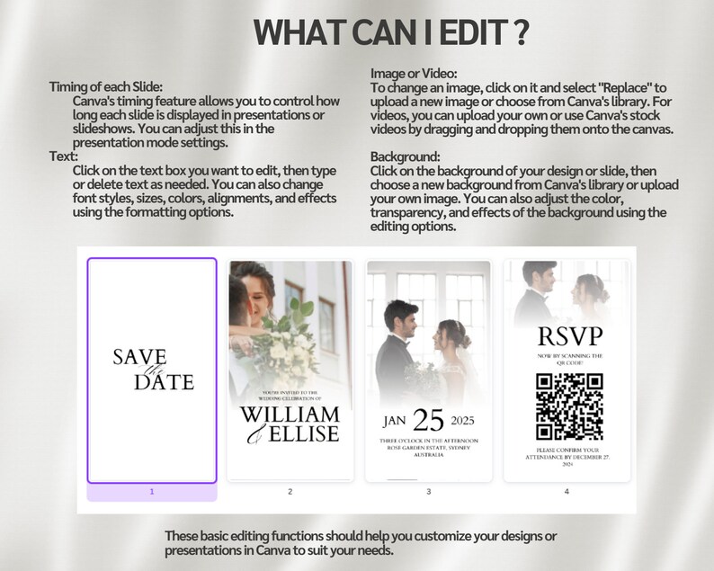 Editable Wedding Video Save the Date Template Animated Wedding ...