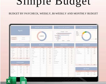 Budget Planner Google Sheets Monthly Weekly Budget Template Excel Spreadsheet for Payroll, Budget Planning Expense Tracker