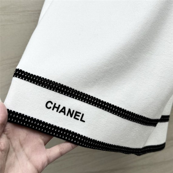 chanel contrast knitted vest top clothing tank top - image 4