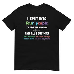 I split into four people to save the kingdom and all I got was….. Four Swords Legend of Zelda tshirt