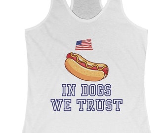 4th of July. Women's Ideal Racerback Tank. Celebrate 4th of July with this hilarious summer tank top.