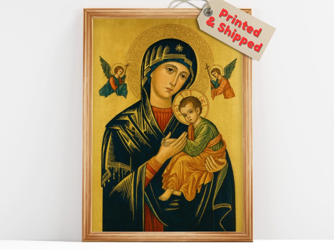 Our Lady of Perpetual Help Icon – Virgin Mary and Child Jesus ...